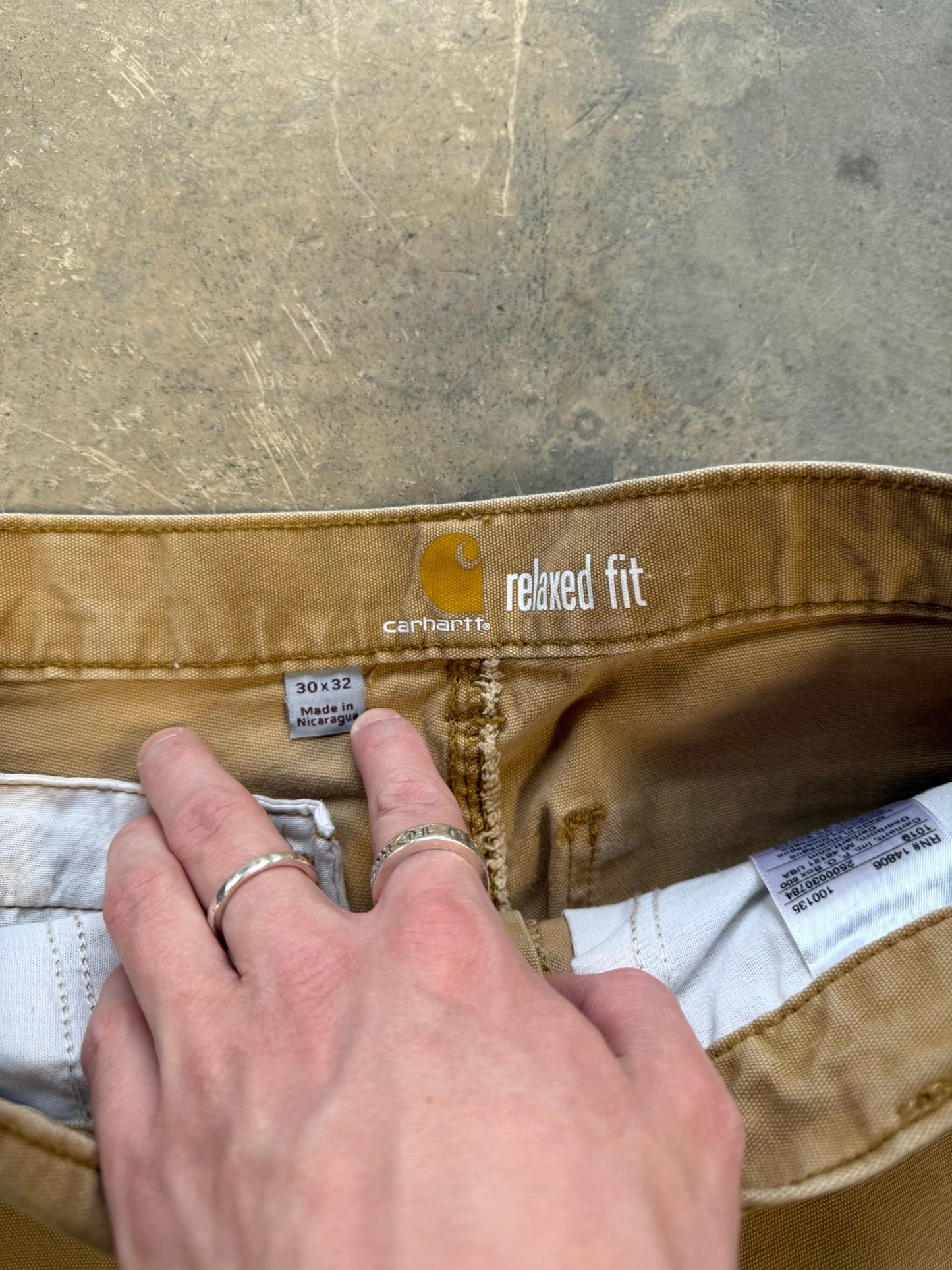 (30W) 00s Carhartt Tan Double Knee Pants