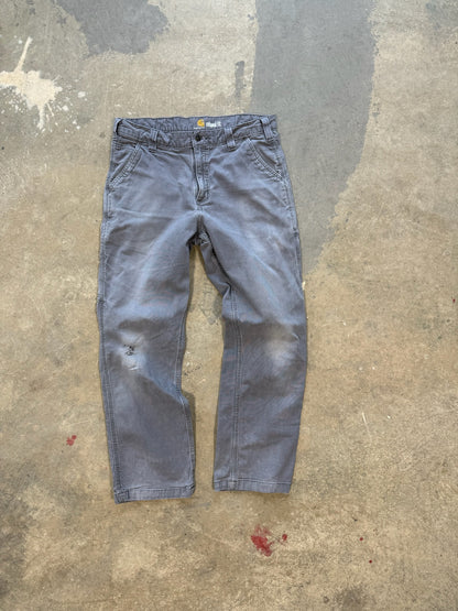 (34 Waist) 00s Carhartt Faded Grey Work Pants