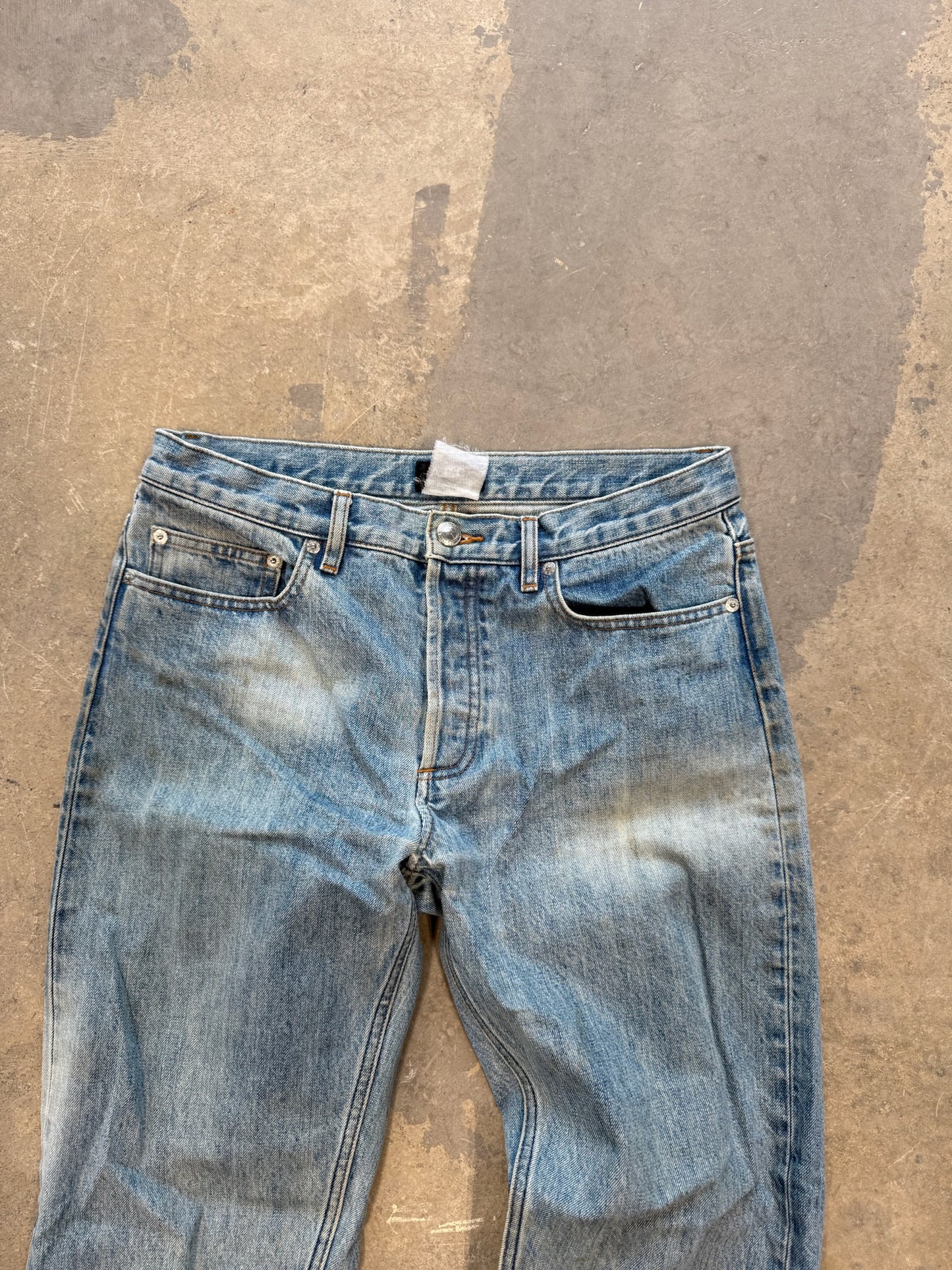 (31 Waist) A.P.C. Rue Madame Paris Washed Jeans