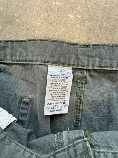 (40 Waist) Vtg Carhartt Green Utility Work Pants