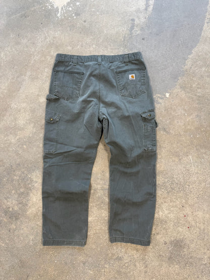 (40 Waist) Vtg Carhartt Green Utility Work Pants
