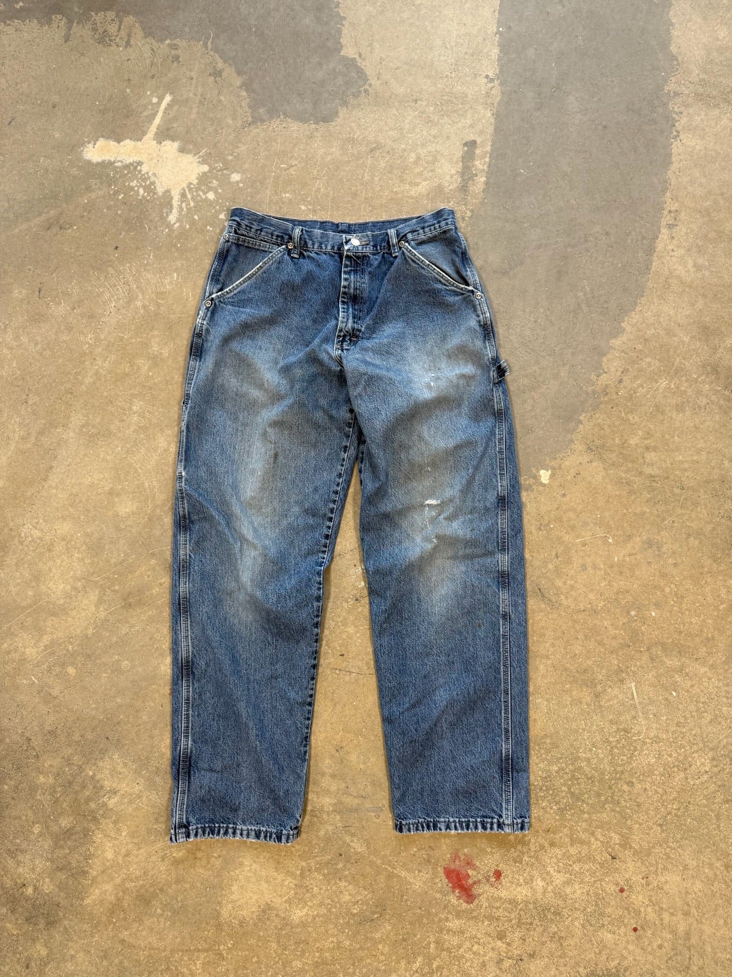 (32 Waist) 90s Wrangler Washed Carpenter Jeans