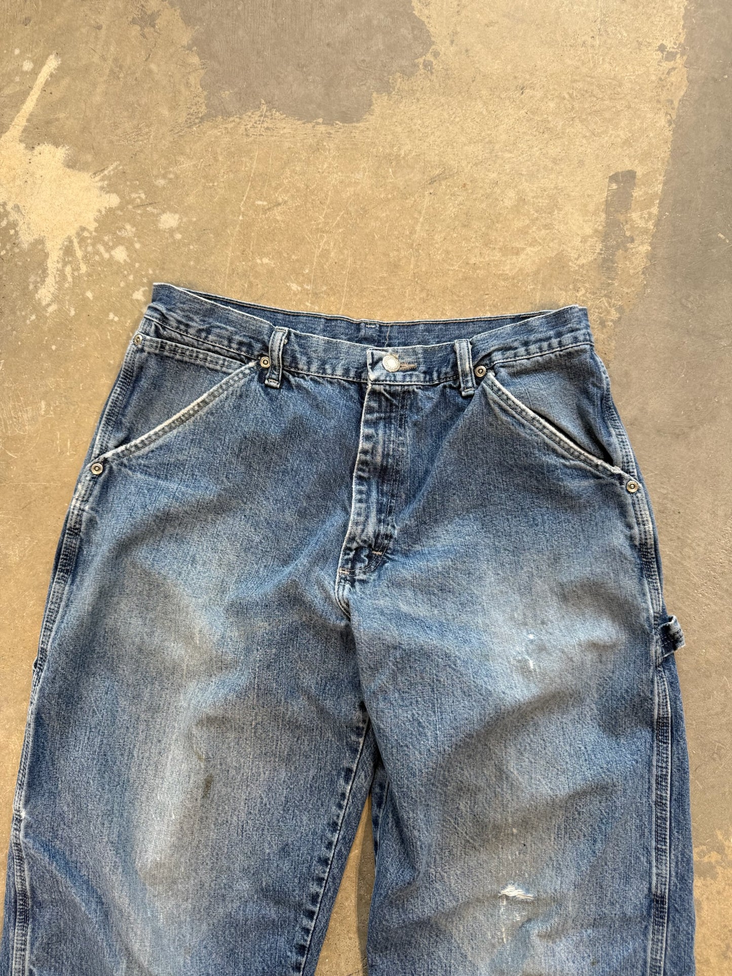 (32 Waist) 90s Wrangler Washed Carpenter Jeans