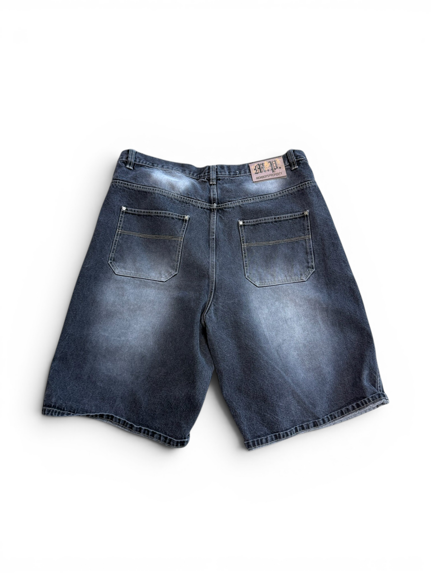 (42W) Y2K Members Only 2Pac Denim Shorts