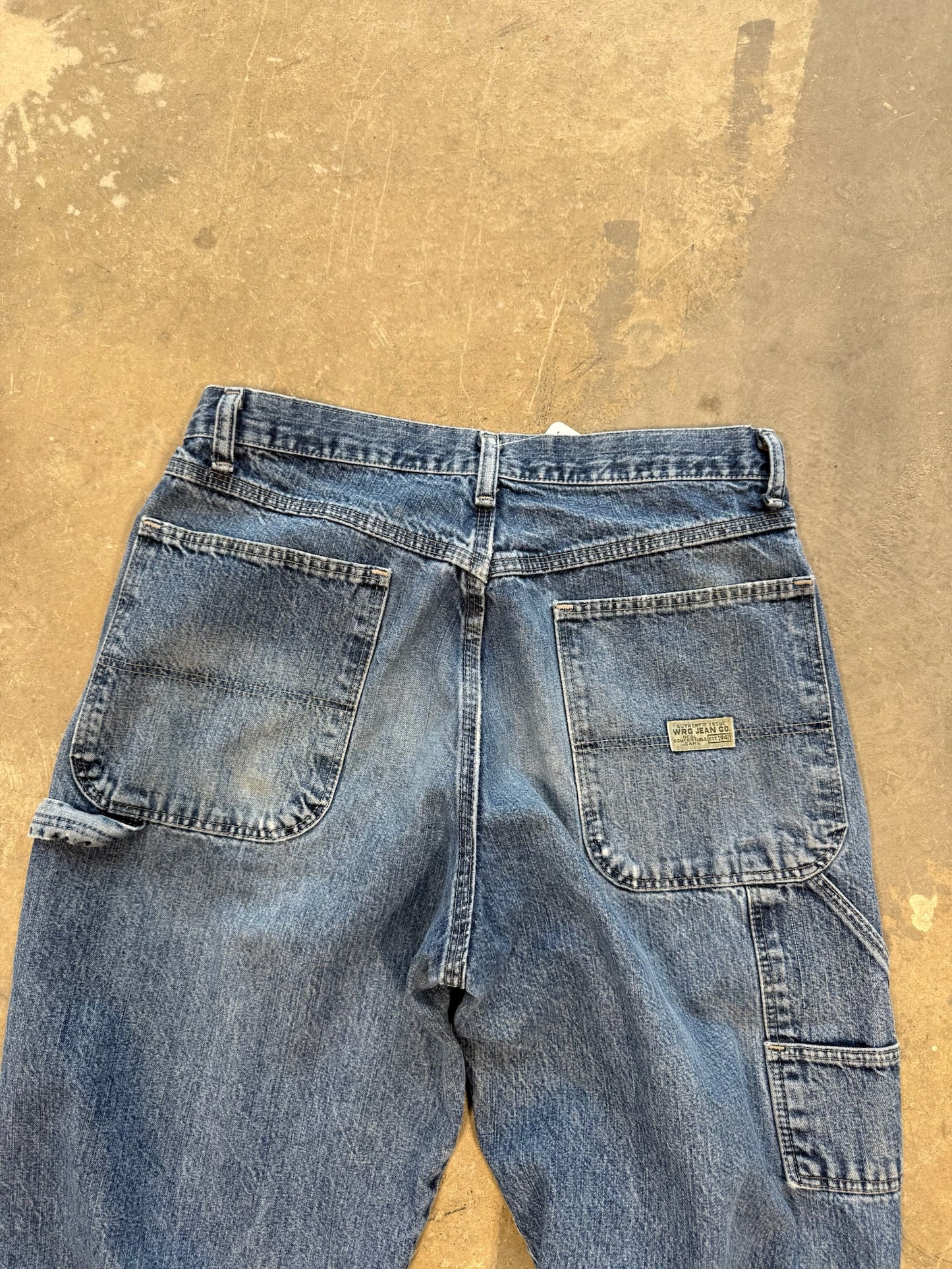 (32 Waist) 90s Wrangler Washed Carpenter Jeans