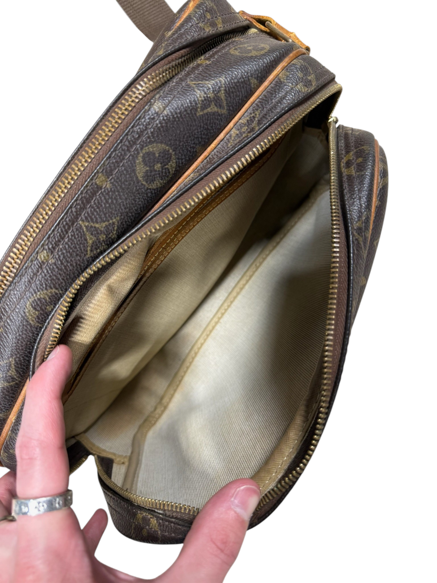 (OS) LV Monogram Reporter Shoulder Bag
