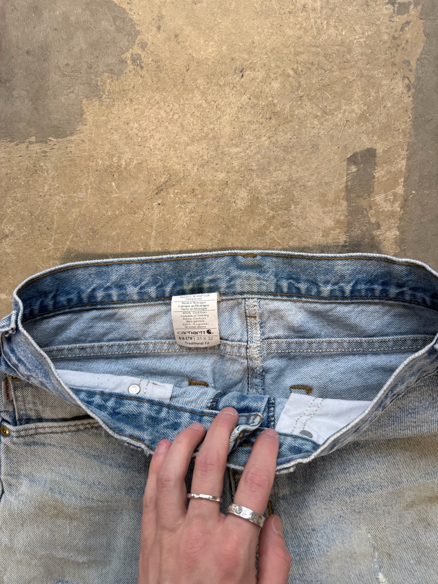 (31 Waist) 90s Carhartt Distressed Jeans