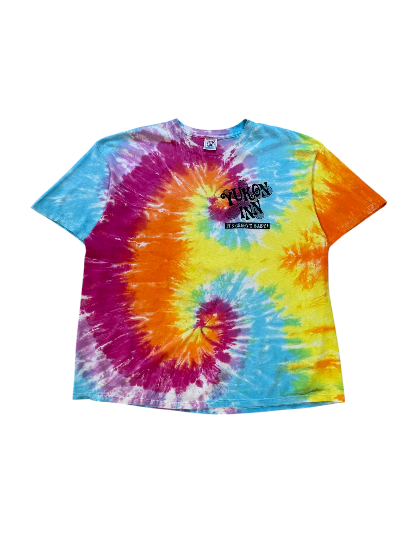 (XL) Vintage Austin Powers Sayings Tie-Dye Tee