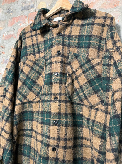 (L) MNML Oversized Plaid Flannel