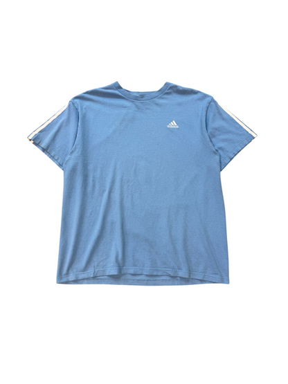 (L) Vintage Adidas Classic Light Blue Tee