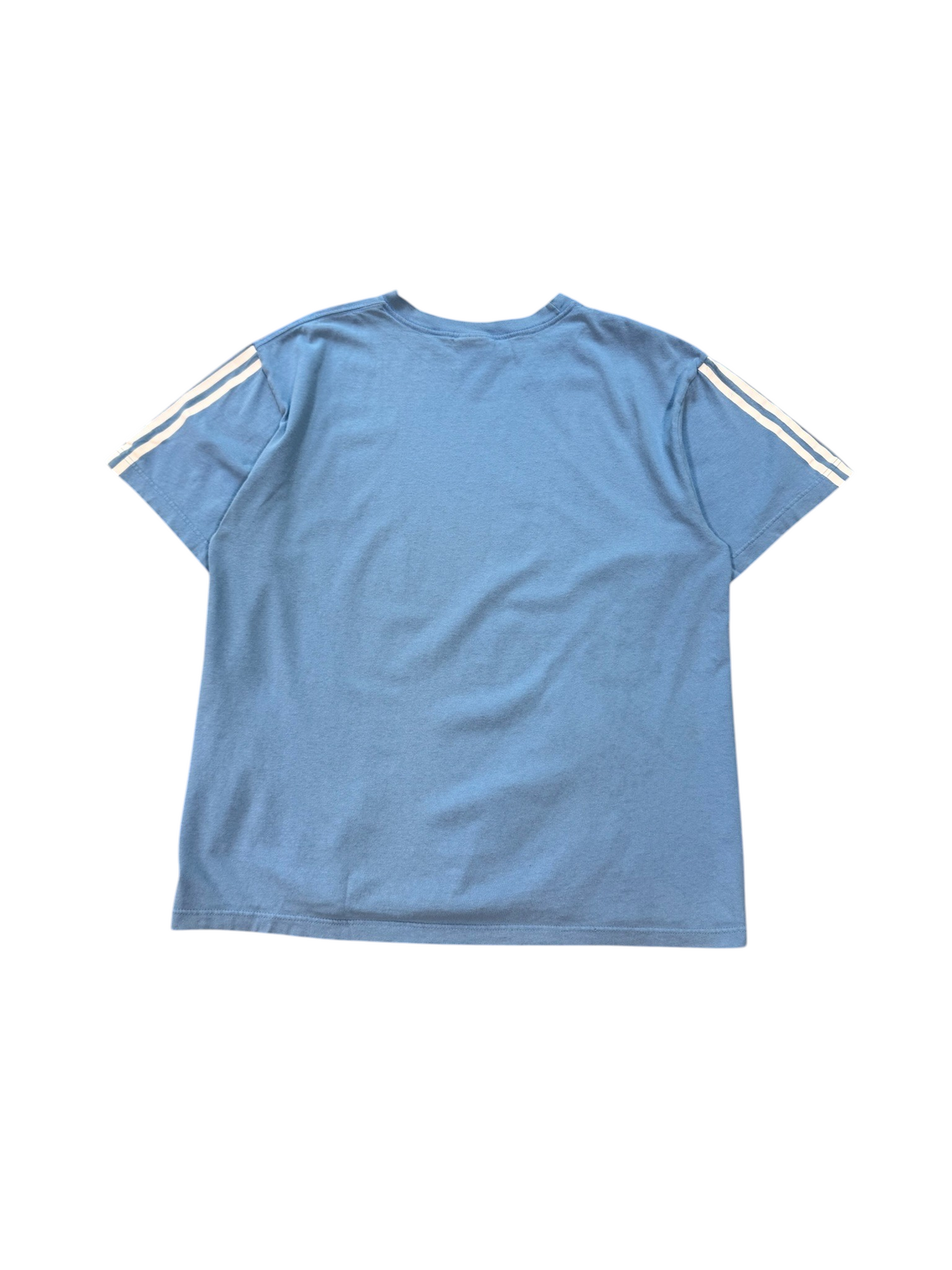 (L) Vintage Adidas Classic Light Blue Tee