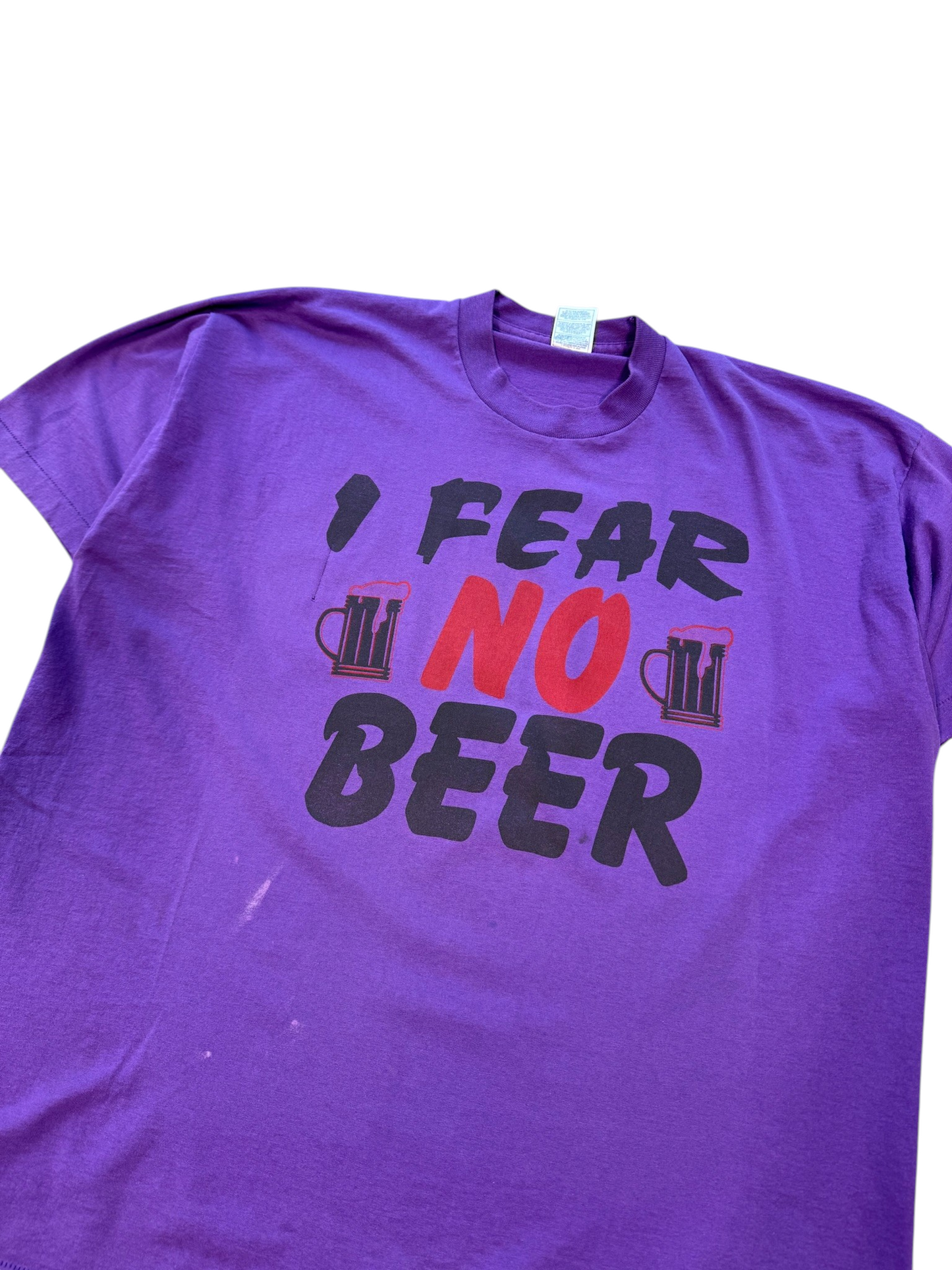 (XXL) Vintage 90s I Fear No Beer Tee