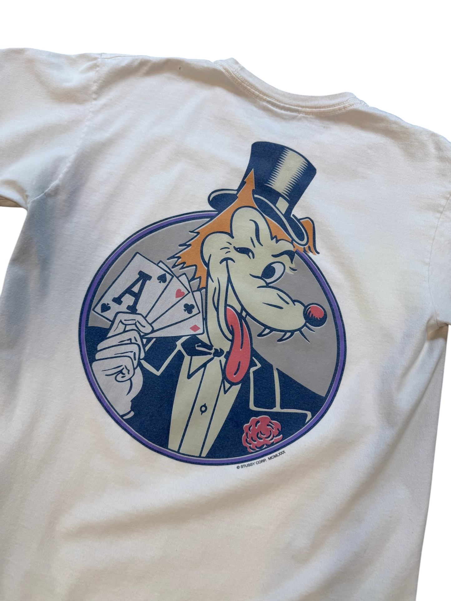 (S) Stussy Wolf Poker Tee