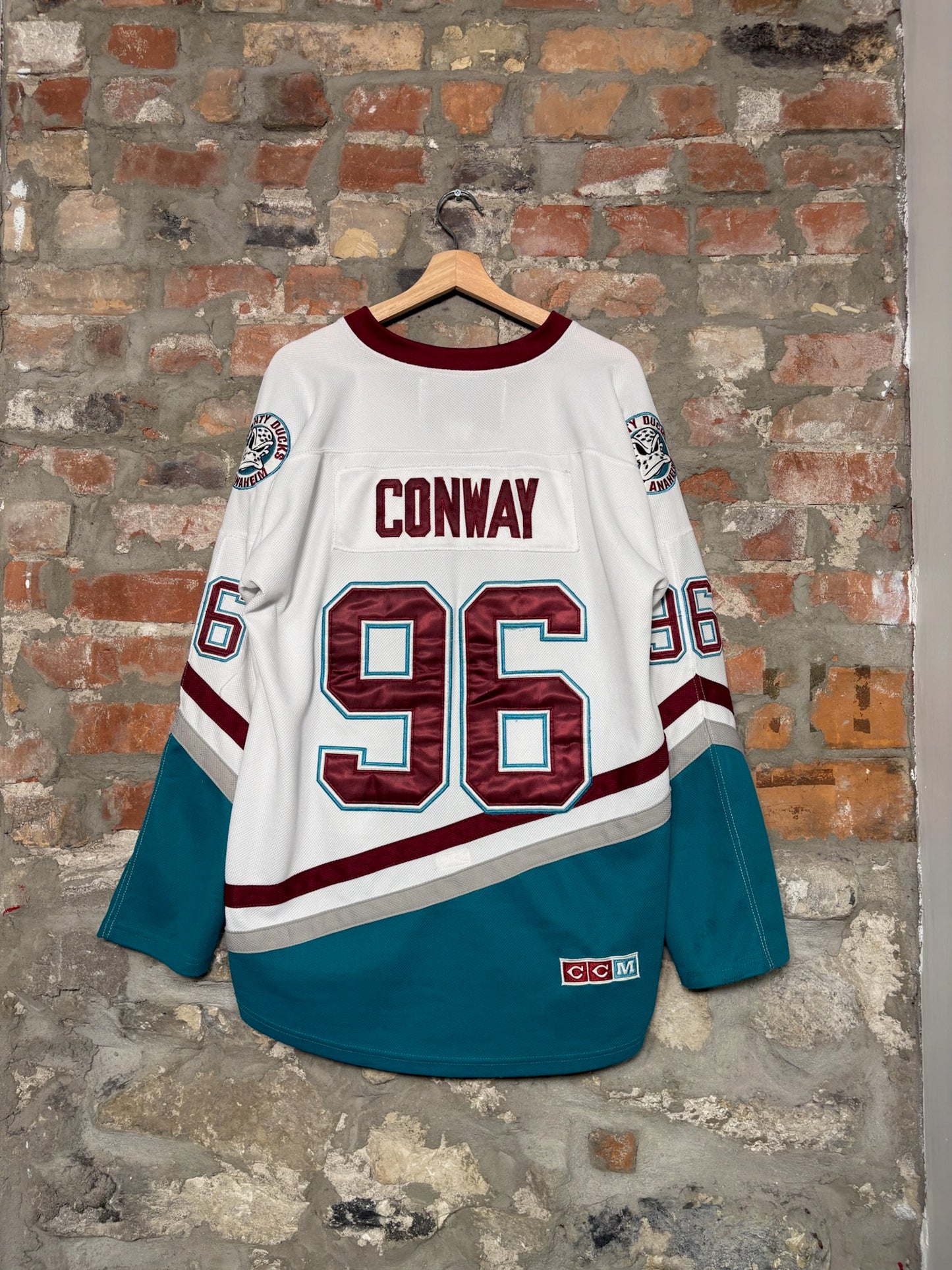 90s Mighty Ducks Conway Hockey Jersey Sz XL