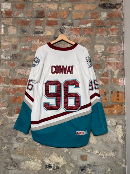 90s Mighty Ducks Conway Hockey Jersey Sz XL