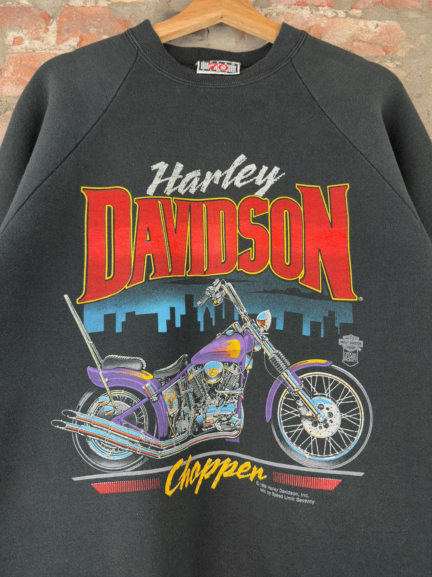 1988 Harley Davidson Chopper Crewneck Sz L