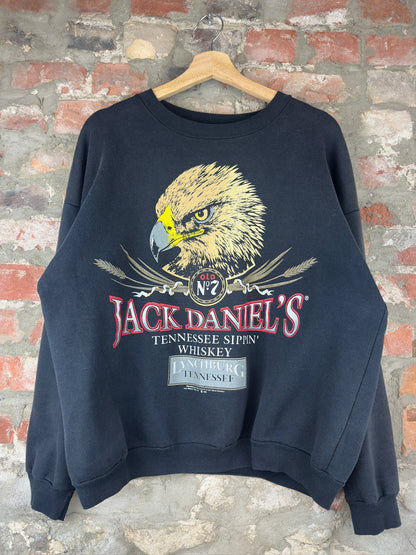1990 Jack Daniels Whiskey Bald Eagle Crewneck Sz L