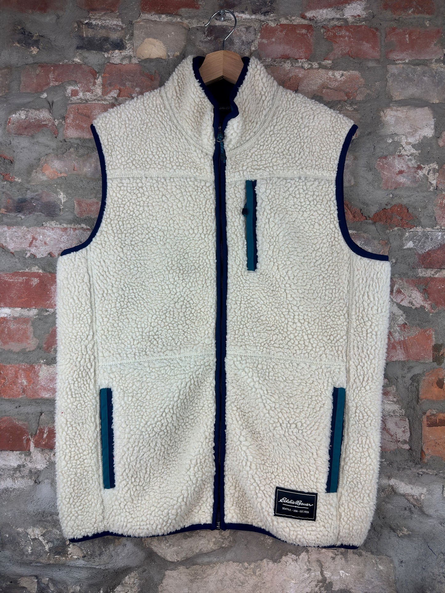 2000s Eddie Bauer Sherpa Vest Sz M