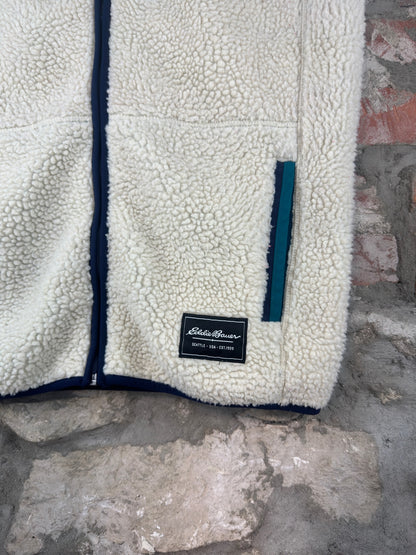 2000s Eddie Bauer Sherpa Vest Sz M