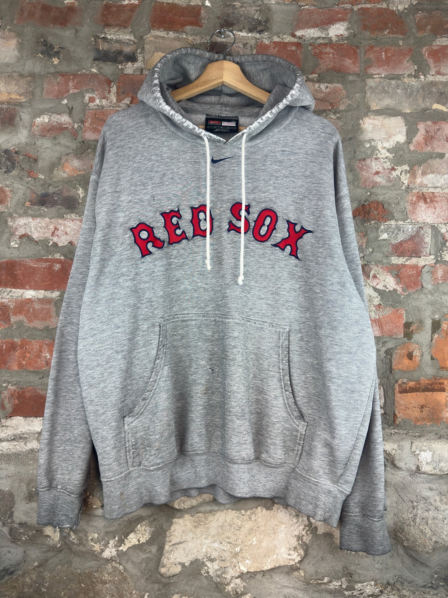 2000s Nike Red Sox Middle Swoosh Hoodie Sz L