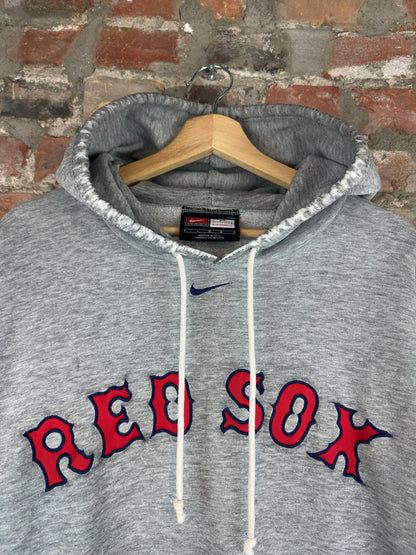 2000s Nike Red Sox Middle Swoosh Hoodie Sz L