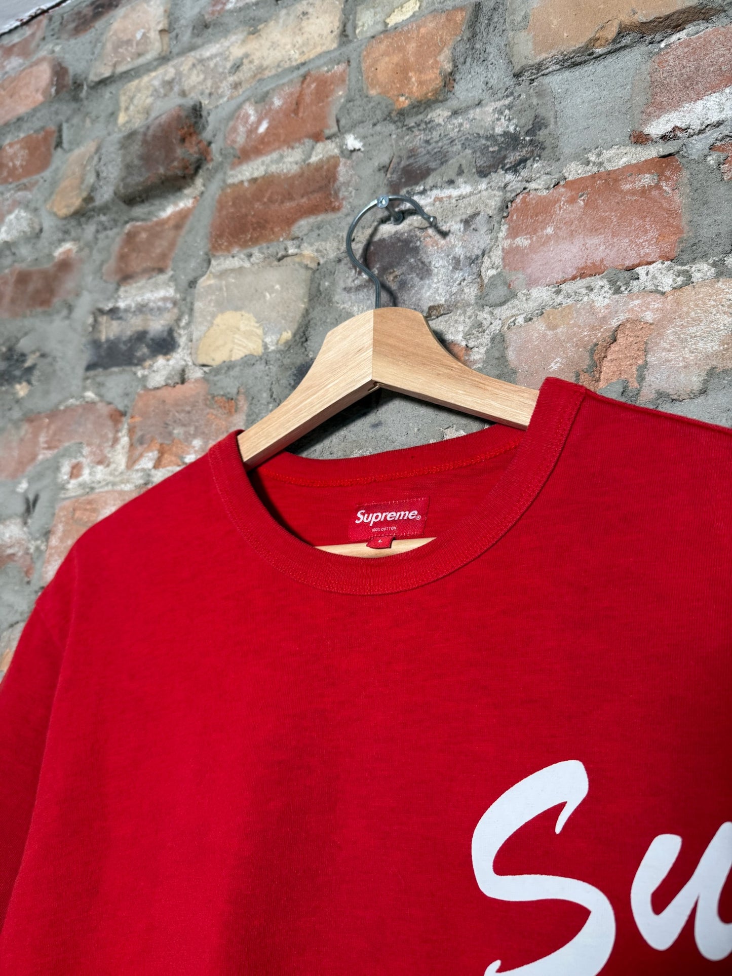 Supreme Shoulder Arc T-Shirt Red Sz L