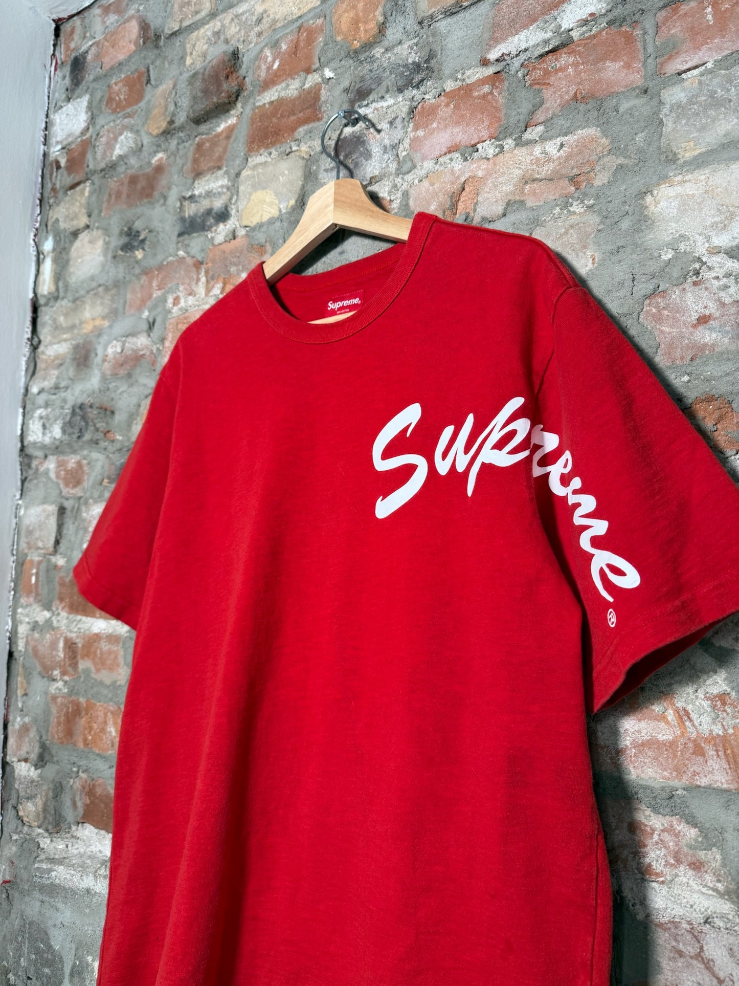 Supreme Shoulder Arc T-Shirt Red Sz L