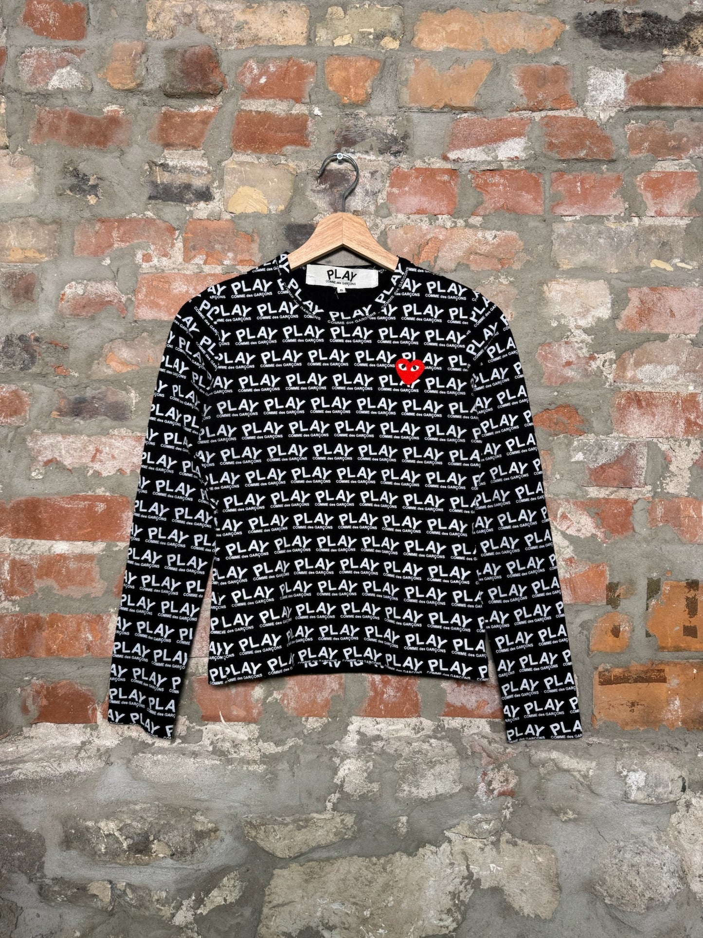 CDG Play Longsleeve Shirt Sz S