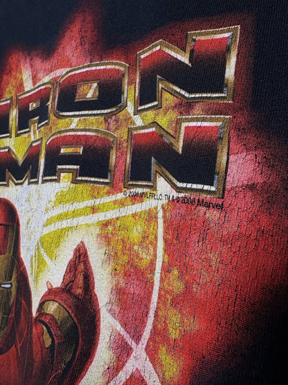 08 Iron Man Tee Black Sz L