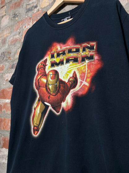 08 Iron Man Tee Black Sz L