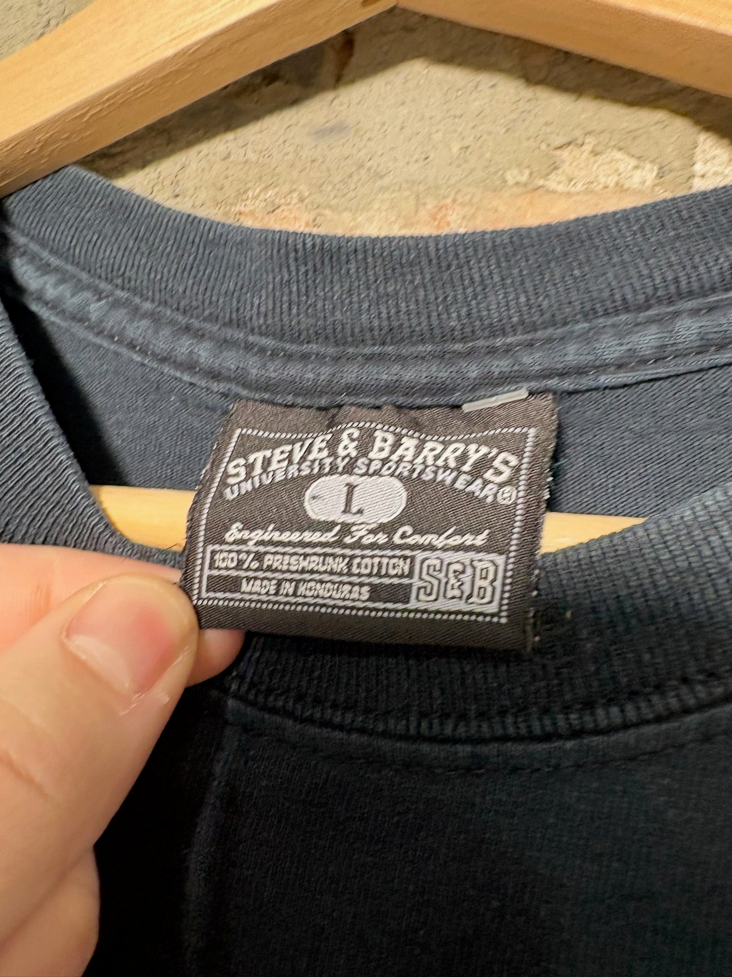 08 Iron Man Tee Black Sz L