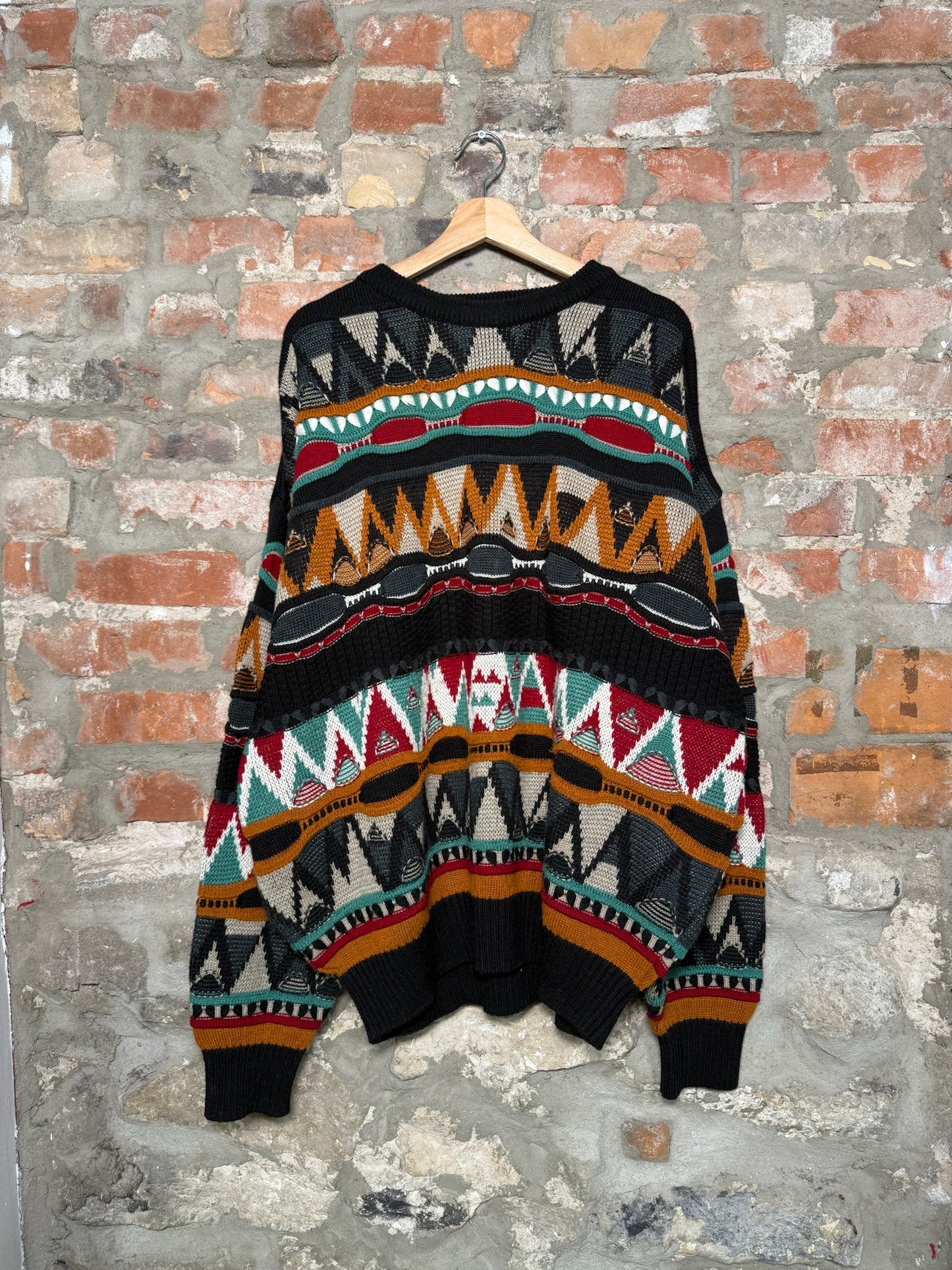 Vtg Tosani 3D Knit Style Sweater Sz XL