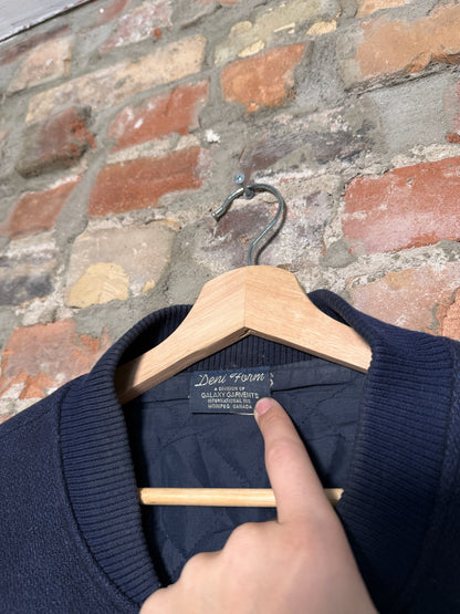 Vtg Ford Leather Varsity Jacket Sz L