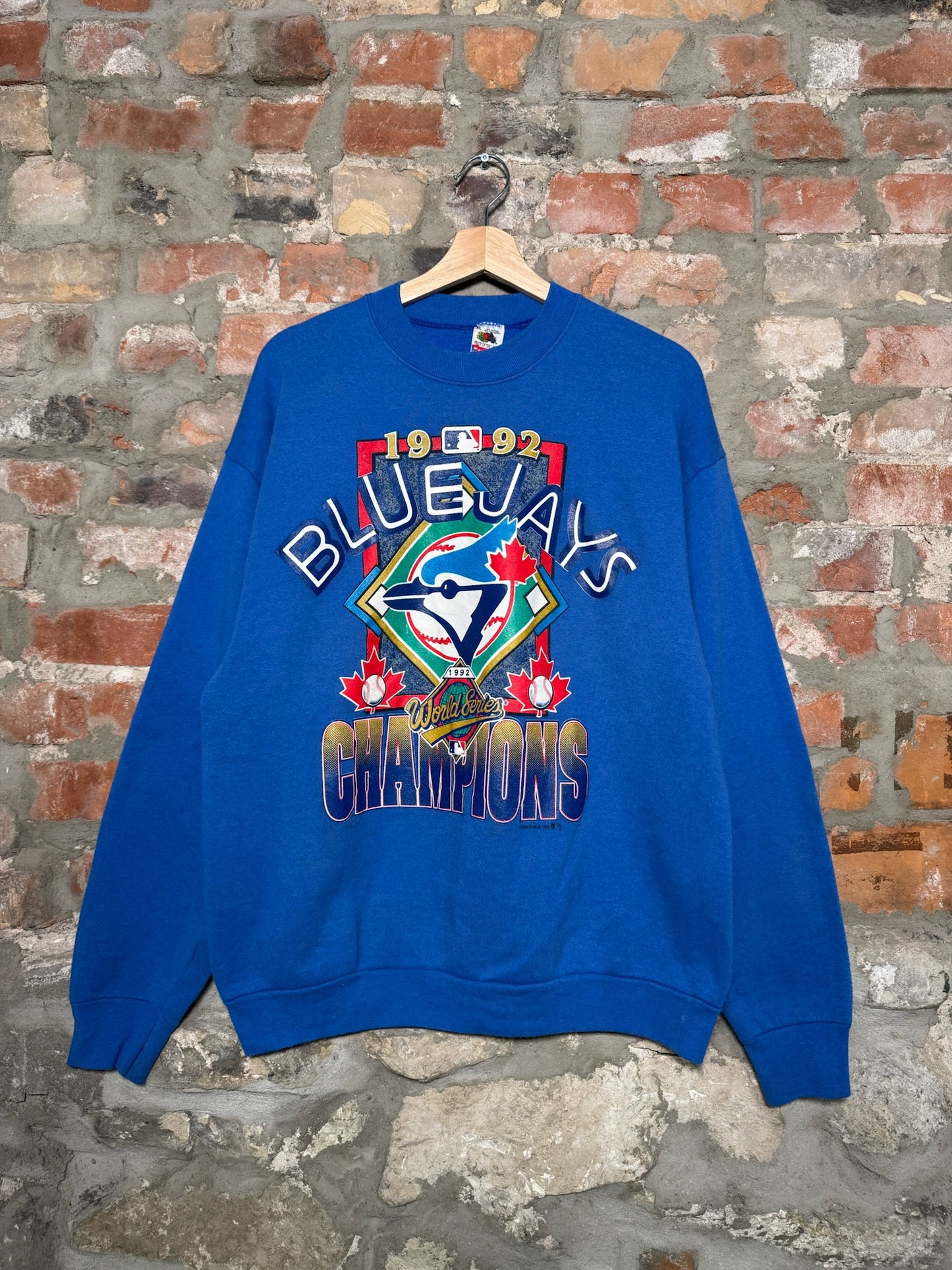 92" Blue Jays World Series Crewneck Sz XL