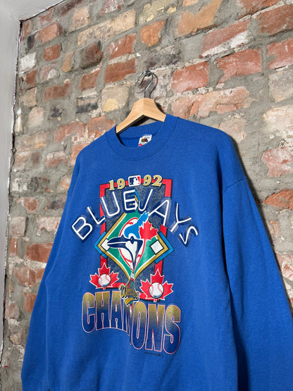 92" Blue Jays World Series Crewneck Sz XL
