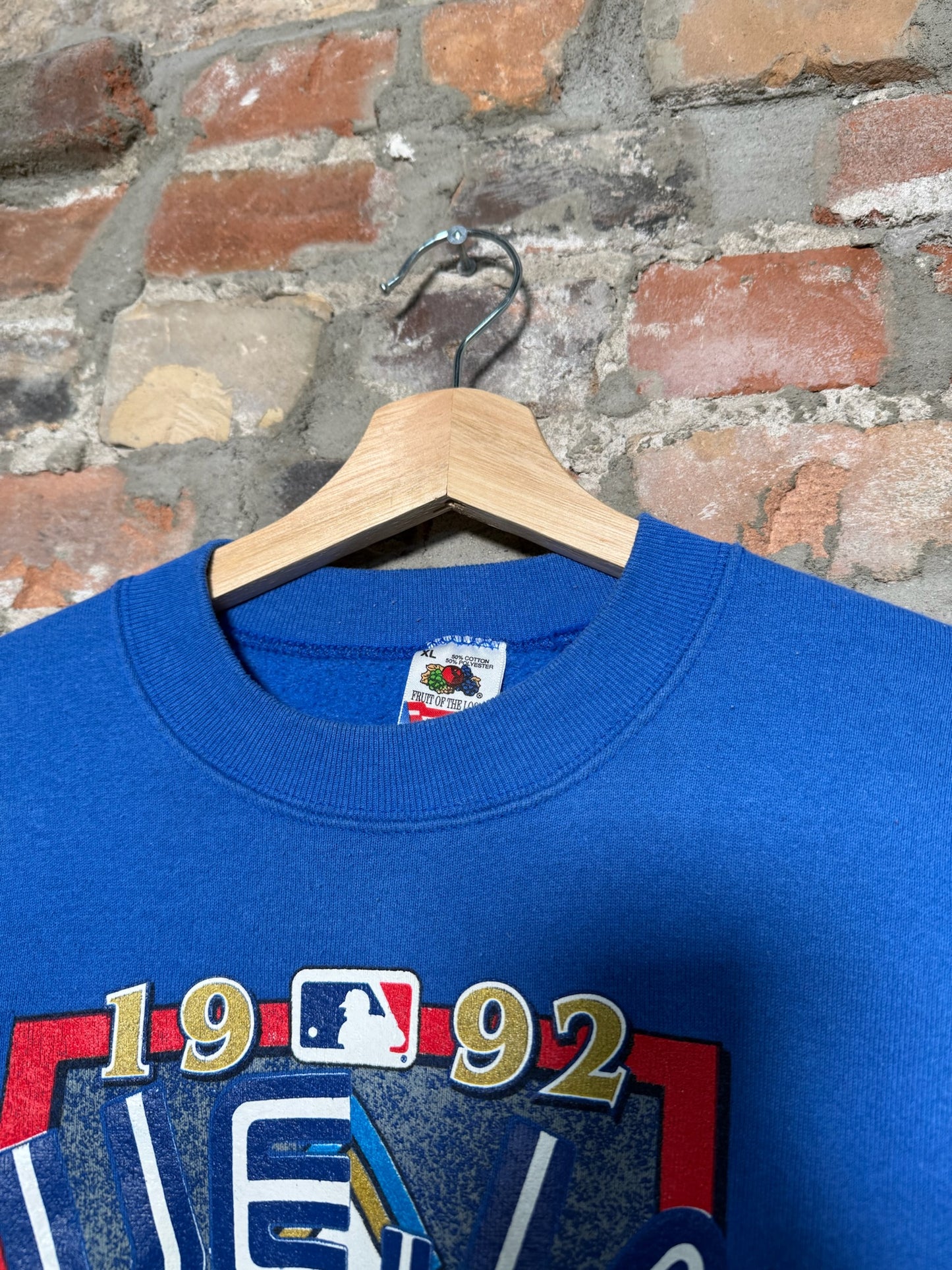 92" Blue Jays World Series Crewneck Sz XL