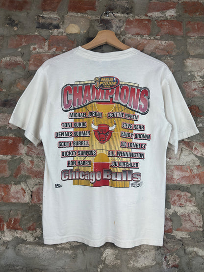 90s Chicago Bulls 6 Time Pro Player Youth Tee Sz L