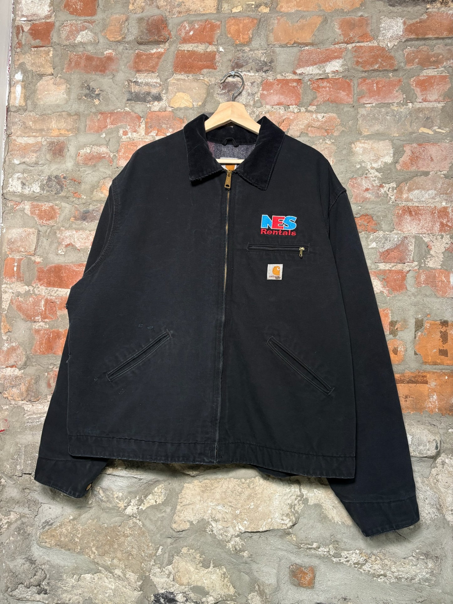 00s Carhartt Detroit Embroidered Jacket Sz XL Tall