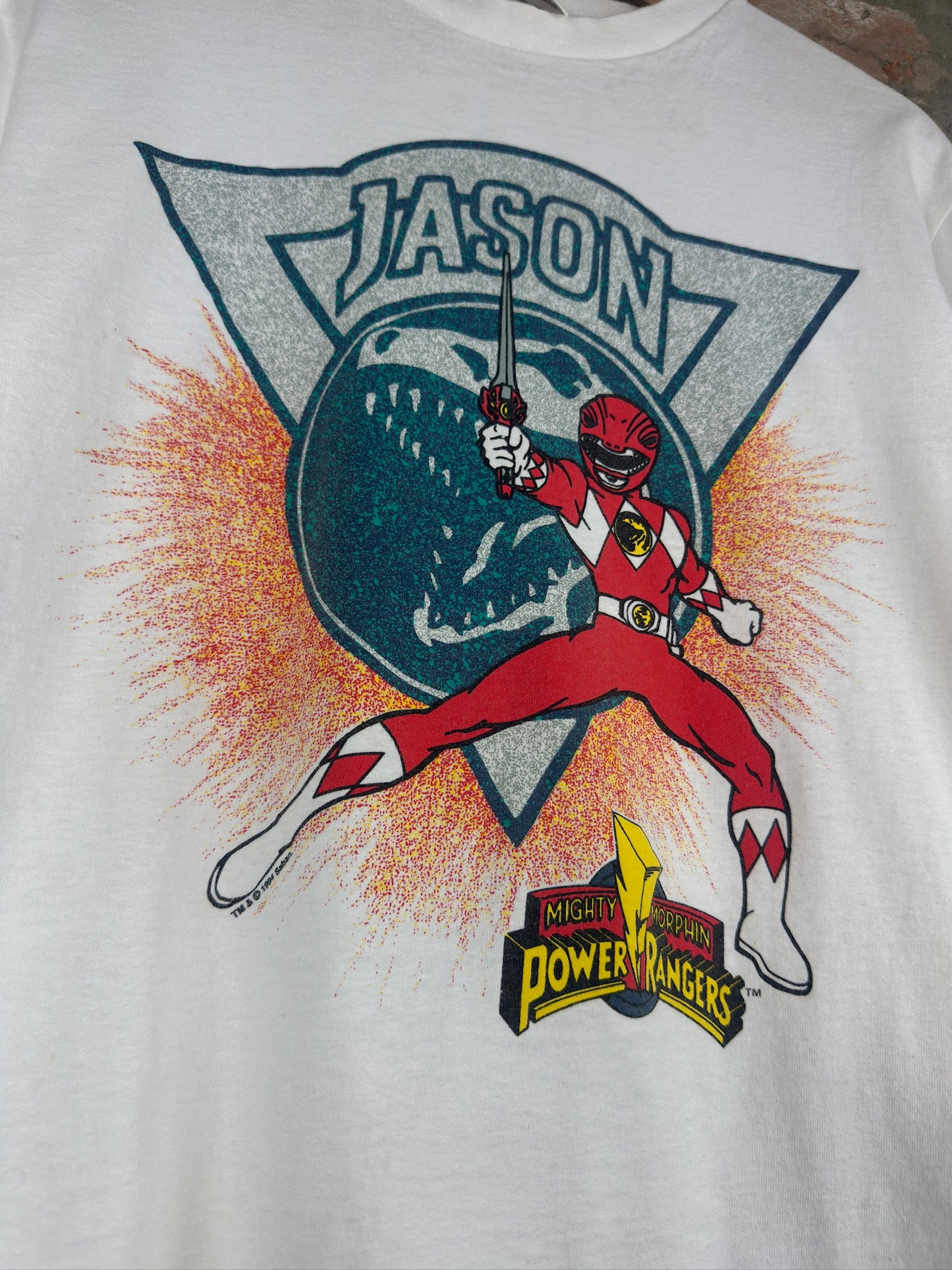 1994 Power Rangers Jason Youth Tee Sz M