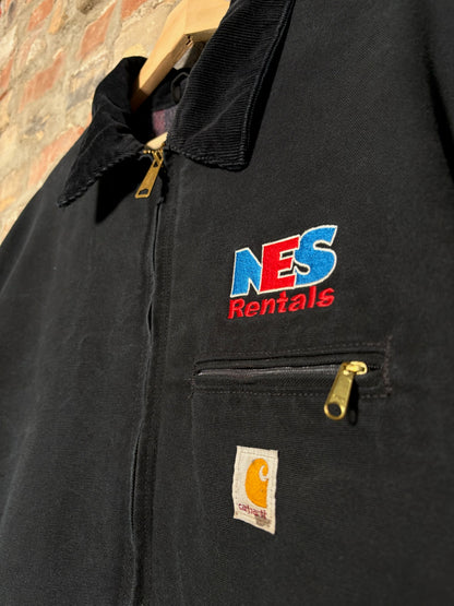 00s Carhartt Detroit Embroidered Jacket Sz XL Tall