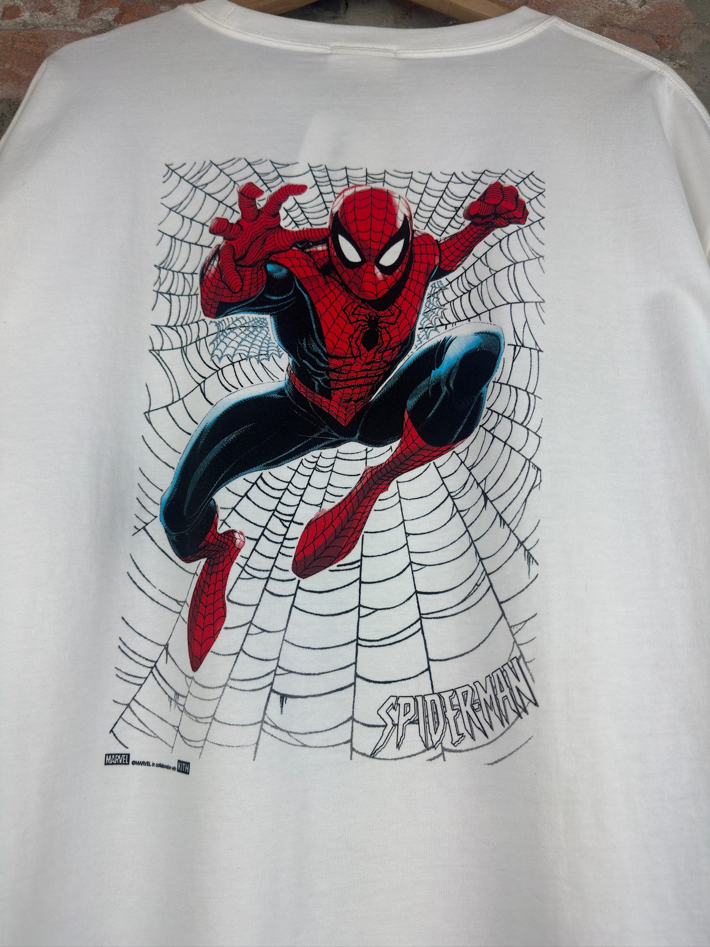 Kith x Spiderman White Tee Sz L