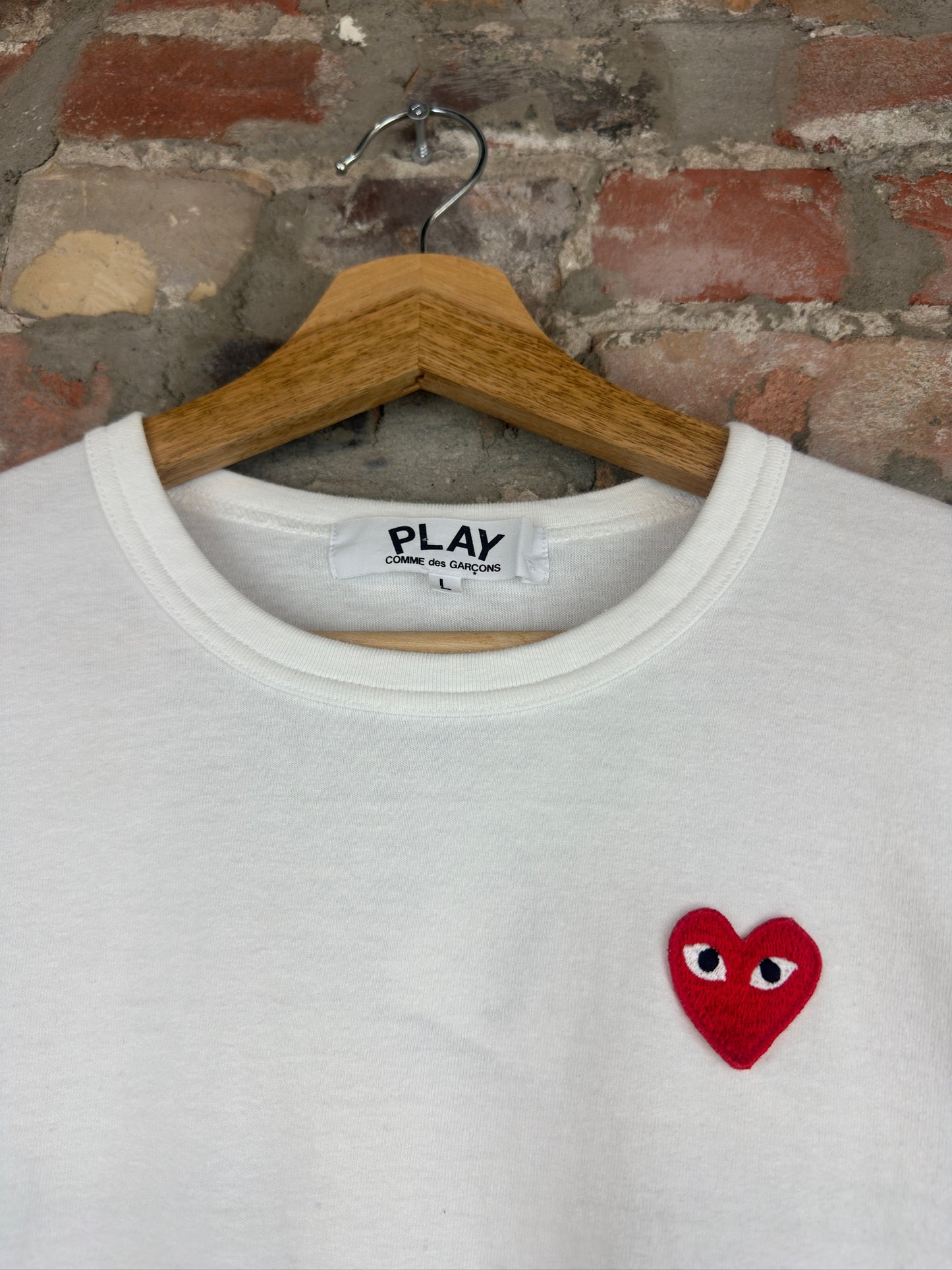 CDG Red Heart Women's Tee Sz L