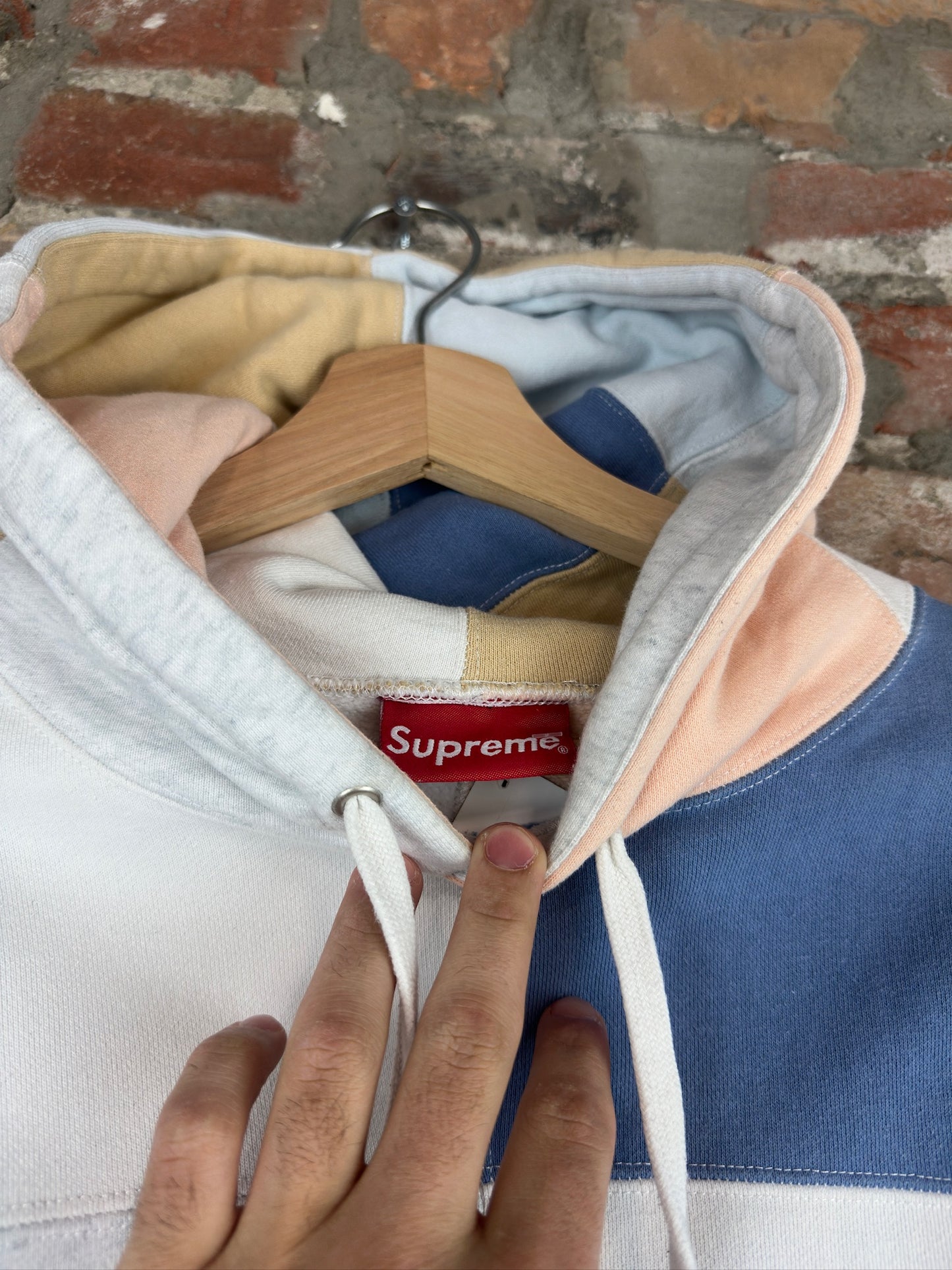 Supreme Patchwork Hoodie Sz S