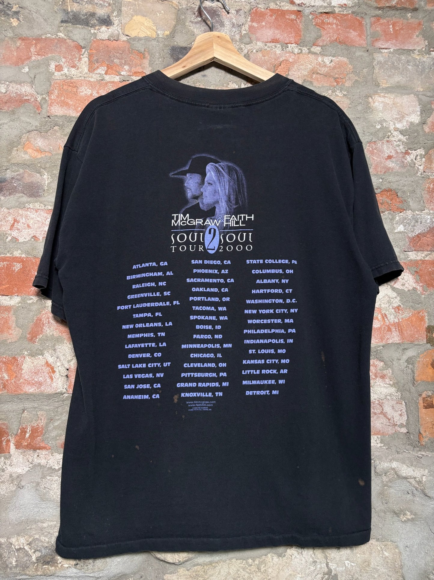 Vtg Tim & Faith McGraw Hill Tee Sz L