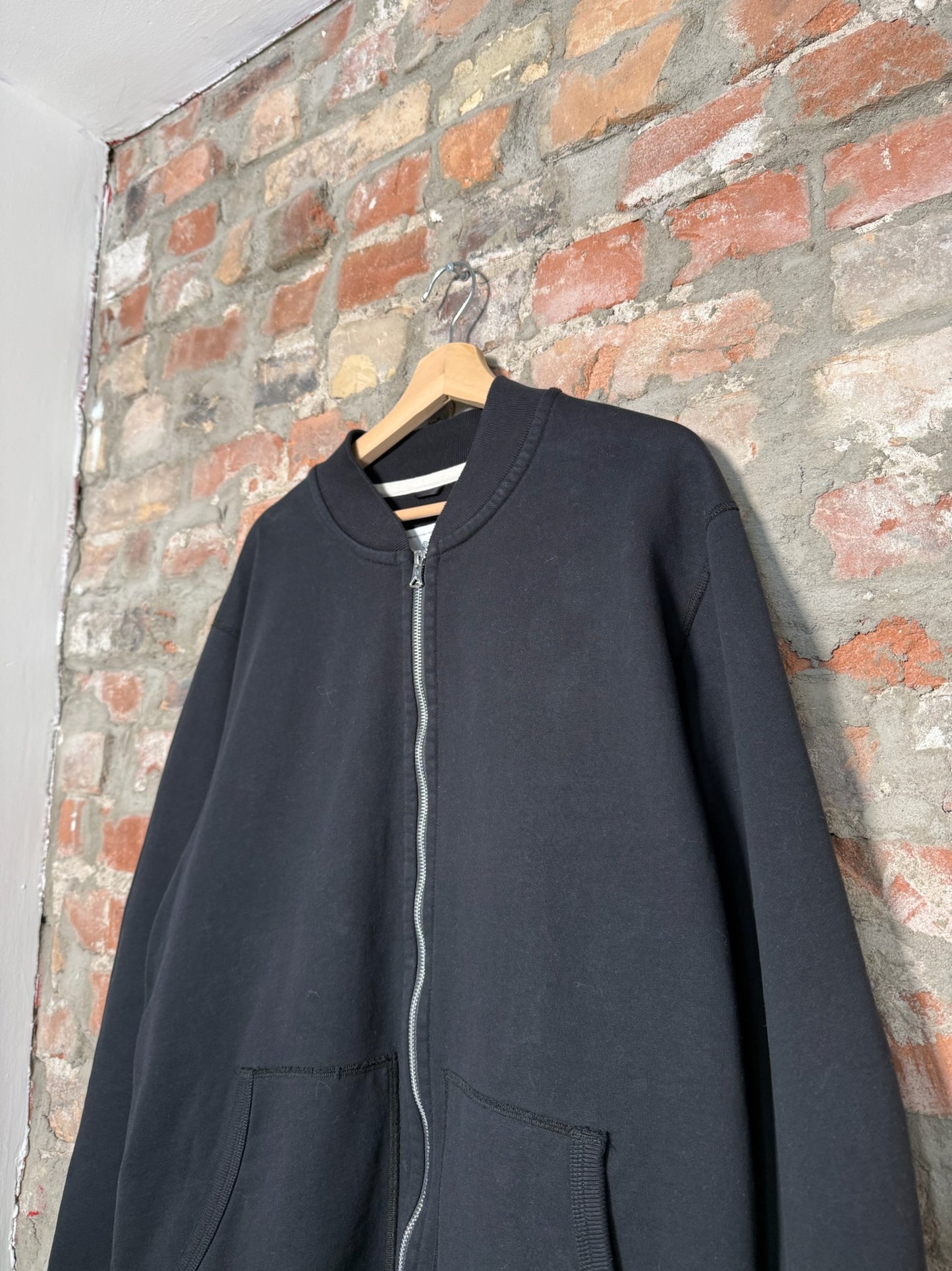 (XXL) Reigning Champ Black Zip-Up Sweater