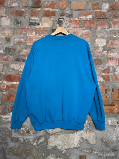 (XL) Vtg Carolina Panthers Crewneck Blue