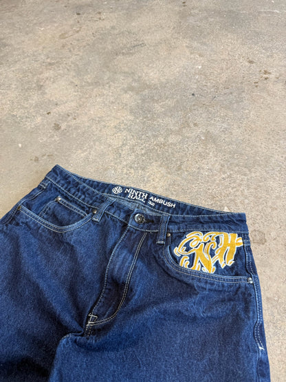 (32") Ninth Ambush Embroidered Jeans