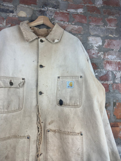 90s Carhartt Distressed Blanket Lined Barn Jacket Sz XL
