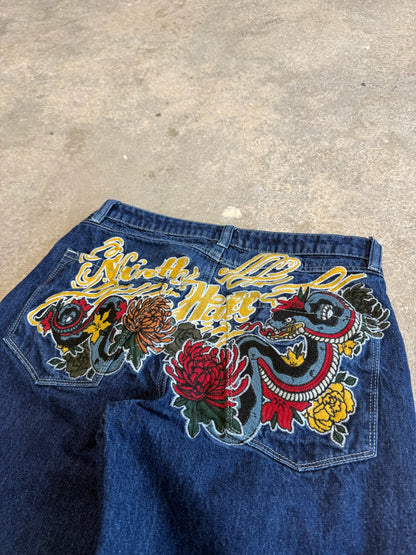 (32") Ninth Ambush Embroidered Jeans