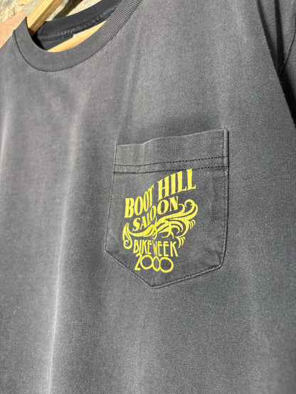 90s Boot Hill Saloon Tee Black Sz L
